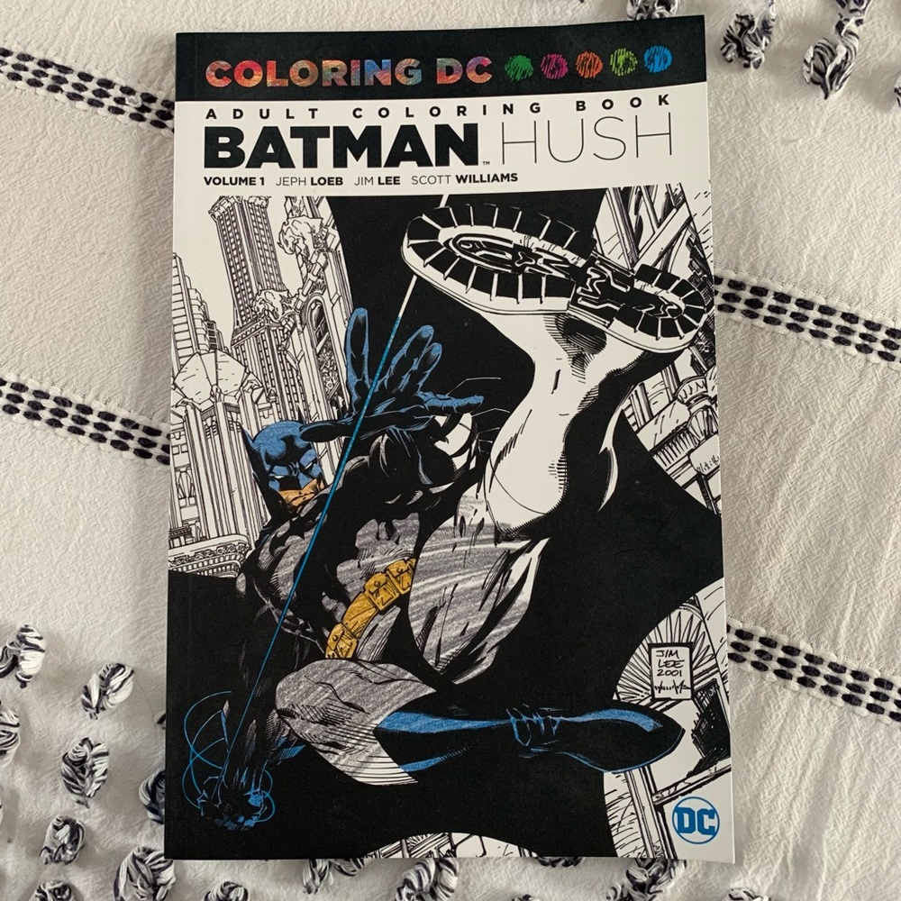 Coloring DC Adult Coloring Book BATMAN HUSH Vol 1